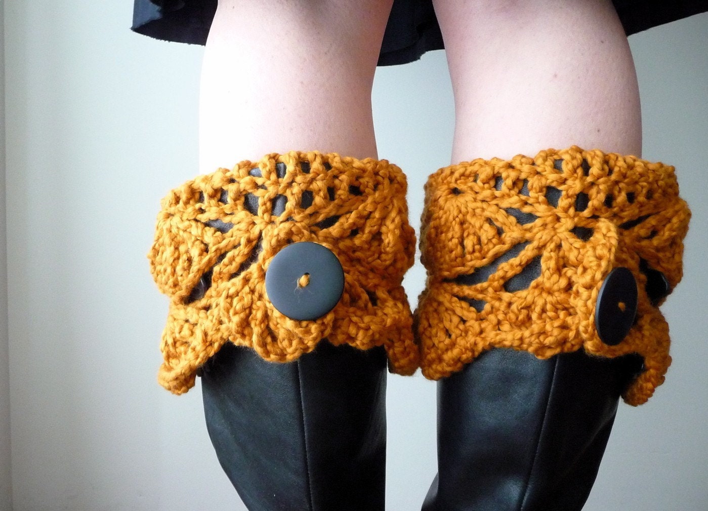 INSTANT DOWNLOAD Crochet PATTERN Boot Cuffs pdf boot sock leg warmer buffer for fashionista