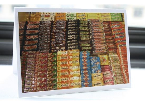 I Want Candy Photo Greeting Card-  Blank Inside-  FREE SHIPPING