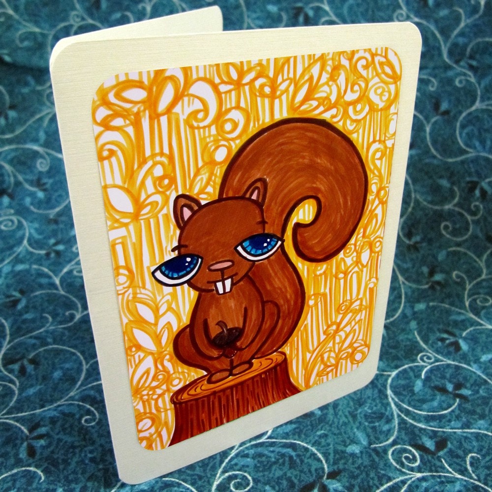Squirrel Greeting Card