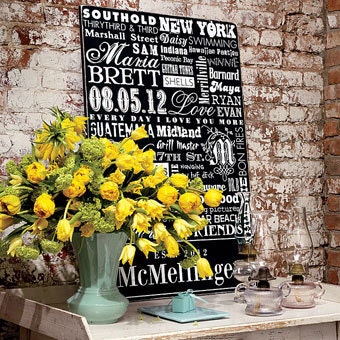FAMILY 24x36 Personalized Established Date Subway Sign
