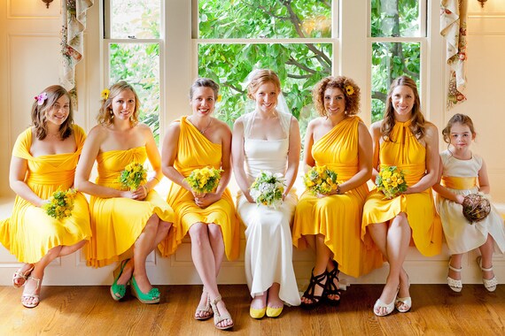 Custom order for Lily's bridal party - tea length convertible dress in Amethyst-Gloria