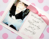 Frosted Photo Petite Thank You Cards