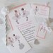 Ballerina Bakery invitations, note cards, cupcake flags, gift tags and letter garland