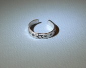 Sterling silver toe ring for the stars