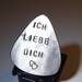 Guitar Pick Ich Liebe Dich Handmade from Aluminum for Valentines day