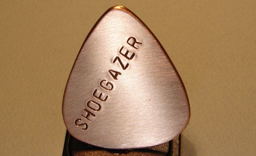 Copper Guitar Pick Handmade for the Shoegazer