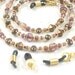 Eyeglass Chain - Desert Sunset with Coppery Browns, Golds, Terracotta, Amber, and Lavender - Extra Ends Included