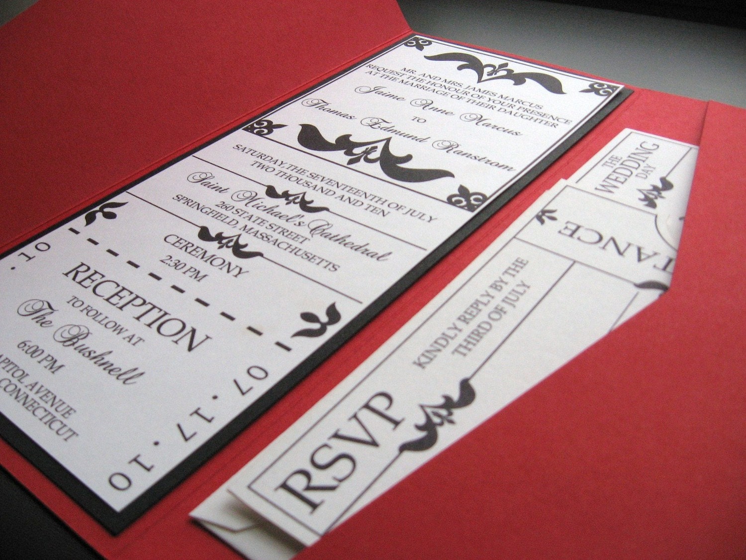 Theater Style Save the Date, Wedding, Anniversary