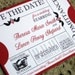 Theater Style Save the Date, Wedding, Anniversary