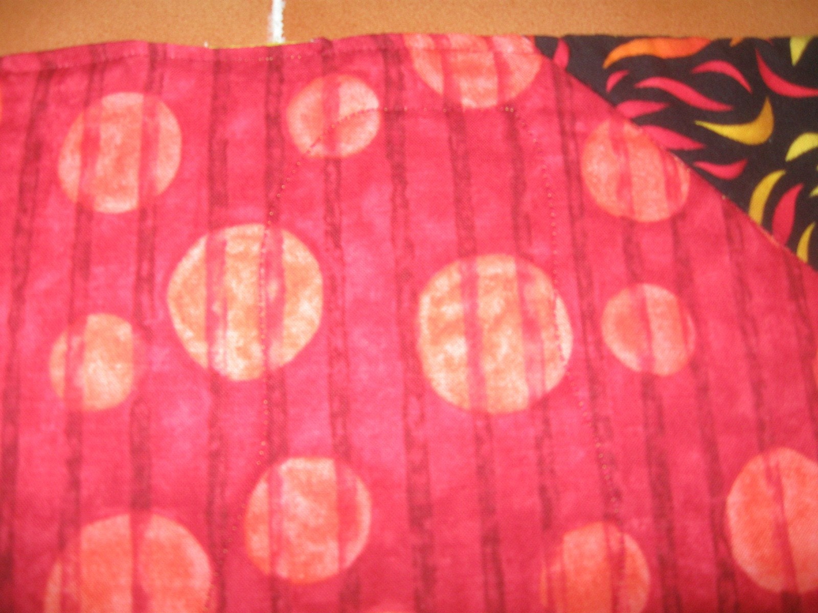 SALE - Red Hot Quilted Placemats