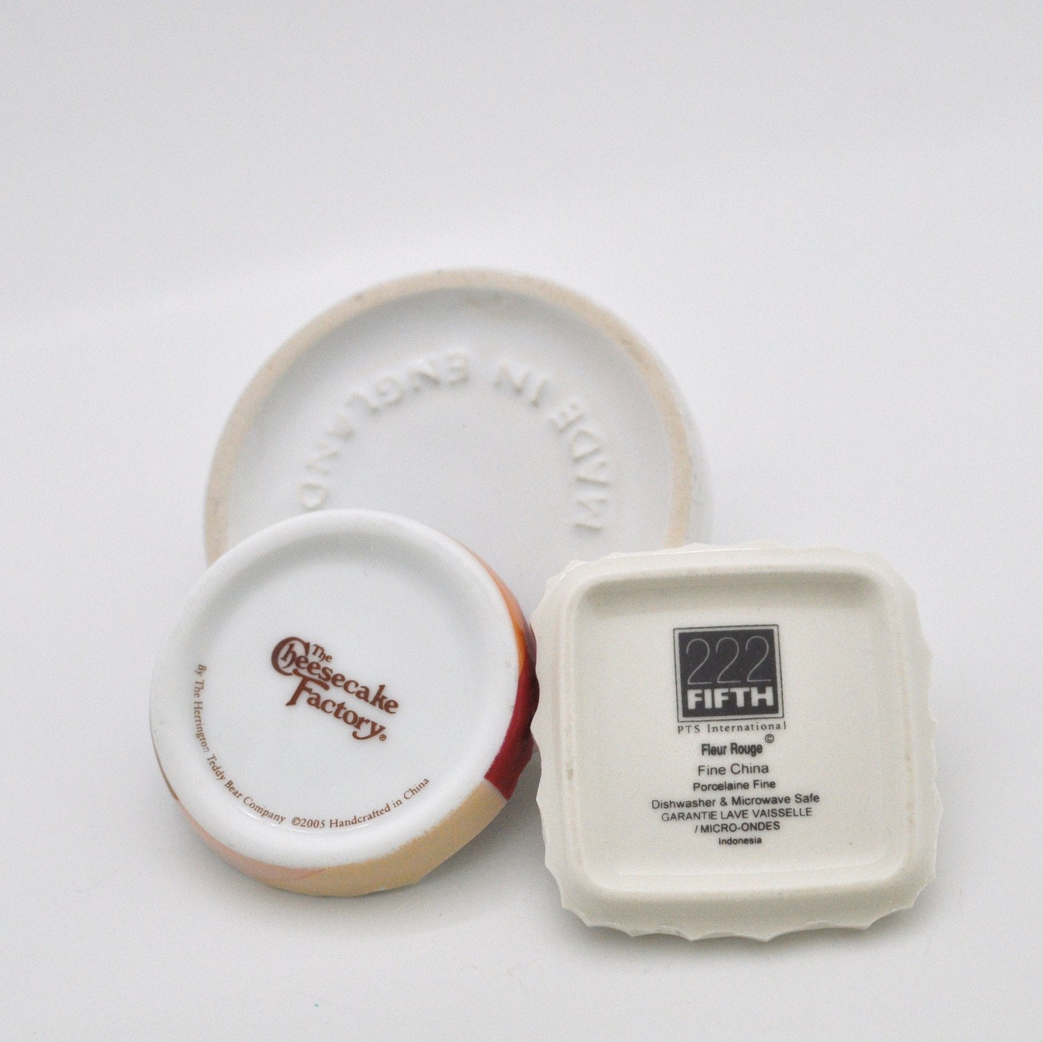 Broken China - Recycled dishes - Focal -  Set of 3