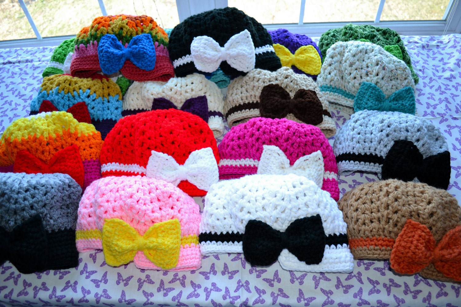 Orawan sweet bow cap hat A15