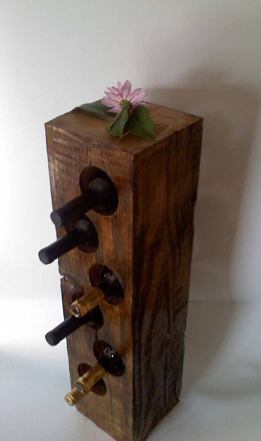 Wine furniture rack in Reclaimed Wooden Beam