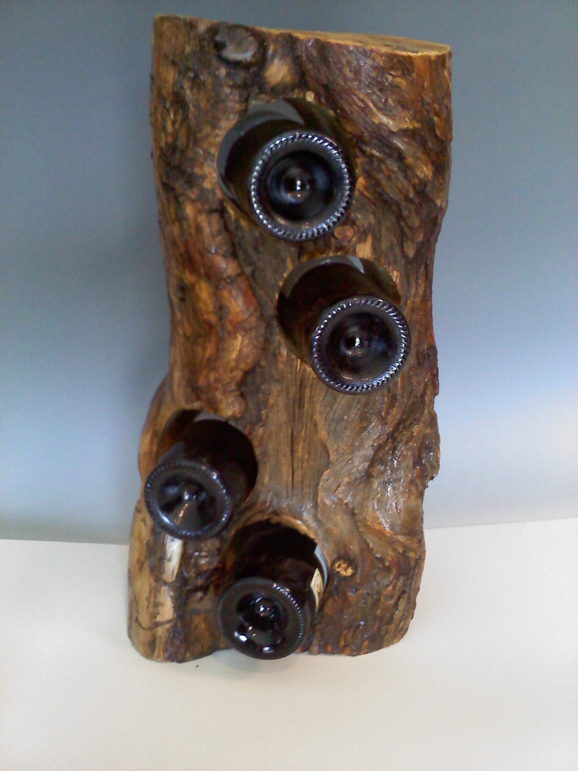 Curvy Natural Bristlecone Wine Rack