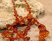 Fascination - Baltic Amber Carnelian Agate Necklace