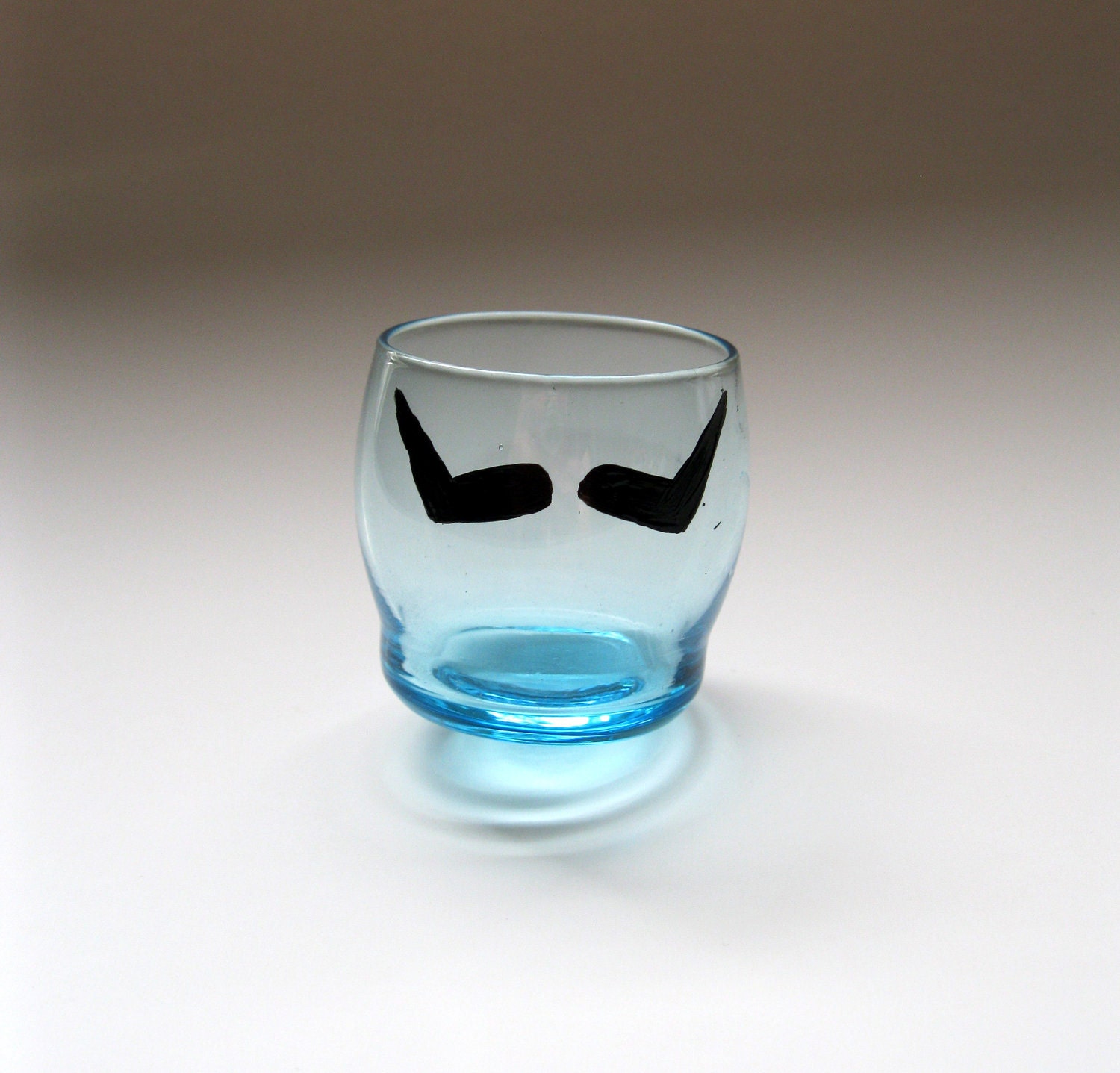 Mustache Shot Glasses: Hand Painted Mario, Wario, Luigi, and Waluigi Mustache Shot Glasses