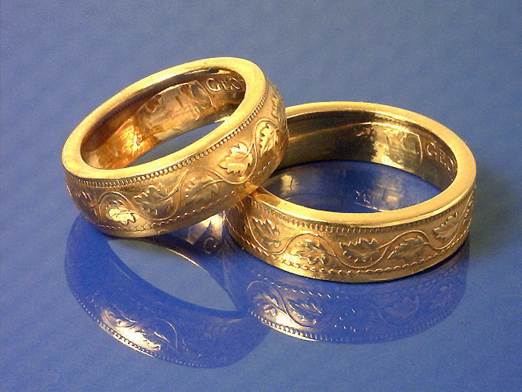 COIN RING JEWELRY  - - (( Canadian Large Penny )) - - Choose The ((Ring Size)) You Want