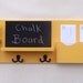 Mail Organizer - Coat Rack - Mail Holder - Letter Holder - Chalkboard - Chalk board - Key Hooks - Jar Vase - Organizer - Coat Rack - Wood