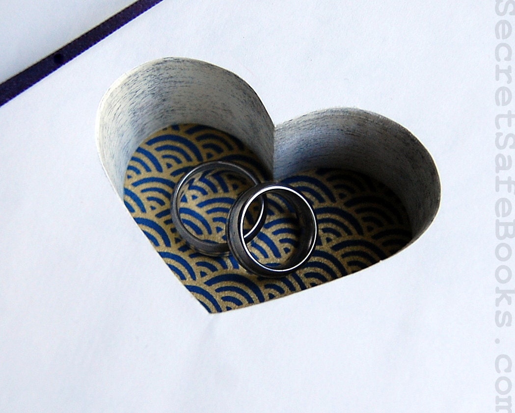 Hollow Book Safe with Heart (To Have and to Hold)