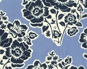 Sandi Henderson, Secret Garden, Fresh Cut Flowers in Midnight, 1 yard