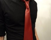 Red Latex tie ready to ship