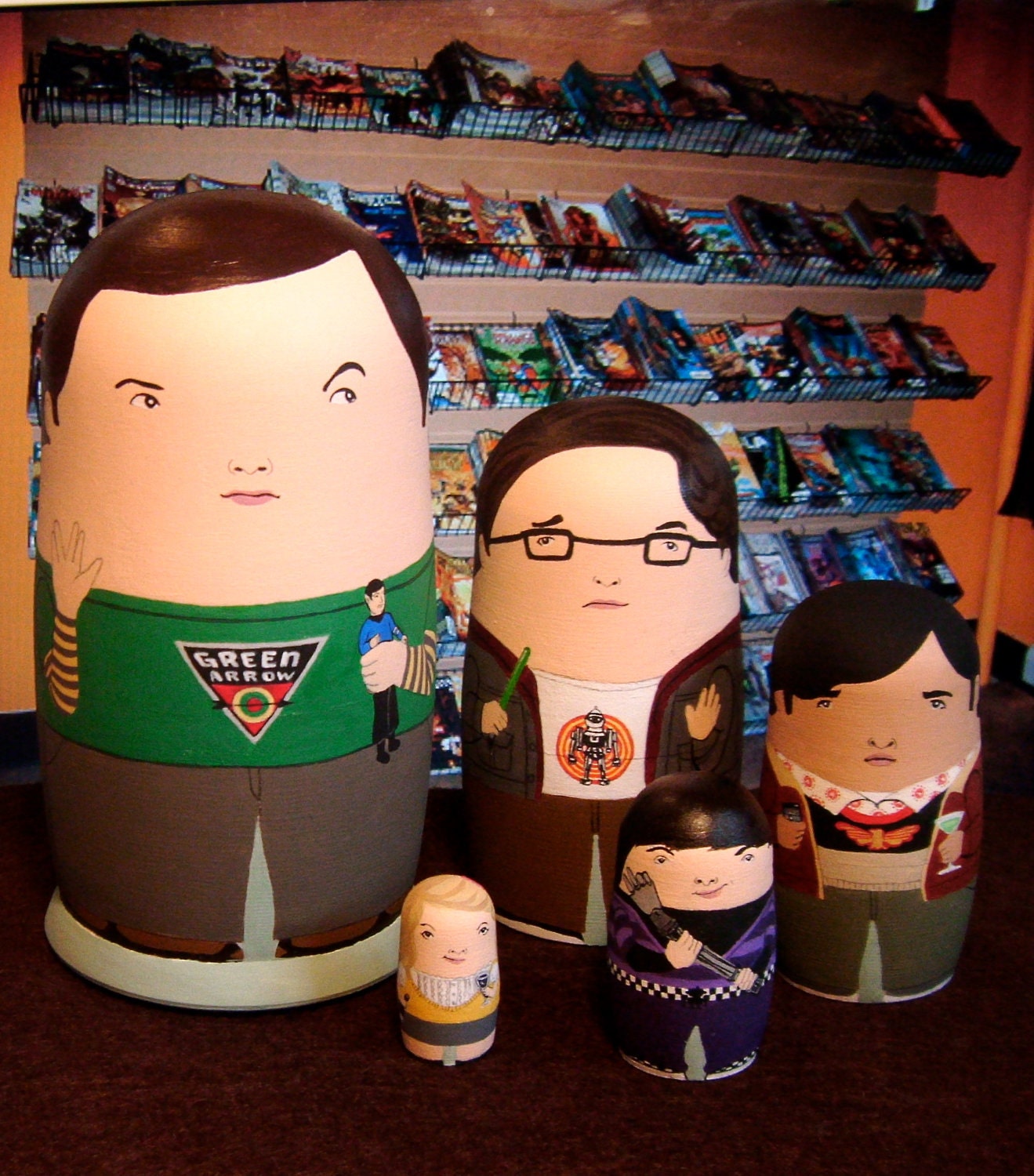 The Mini Big Bang Theory Matryoshka Dolls
