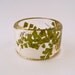 Maidenhair Fern Botanical Resin Bangle.  Chunky Bangle with Pressed Flowers.  Real Flowers - Green Maidenhair Fern