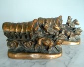 1950s Conestoga Wagon Bookends