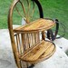 Mid Century Oval Bamboo Shelf // Small Hanging - Folding Shelves