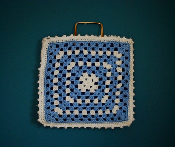 Vintage Granny Square Tote Bag