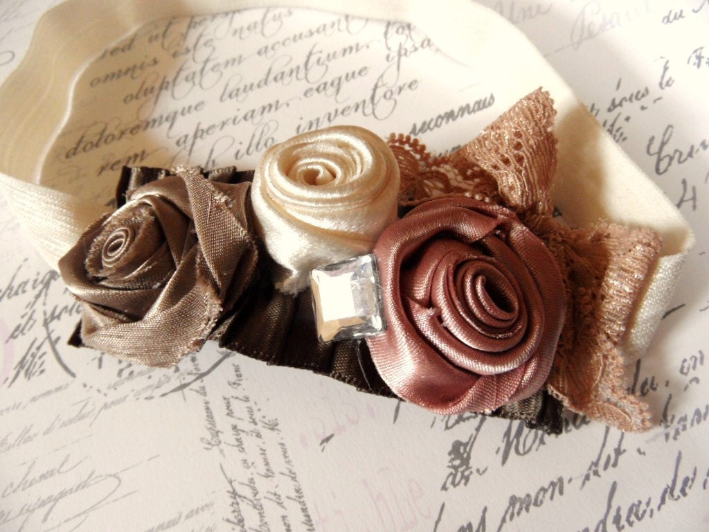 Fabric Flower Pattern Jessica Flower and Wrapped Headband PDF Fancy Schmancy