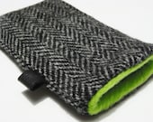 iphone 5 Cover / iphone 4s case / Harris Tweed Herringbone Pouch