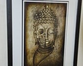 JEREMY WORST Buddha Skull Print Original Artwork