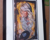 JEREMY WORST Go DJ Original Artwork Signed Framed Print