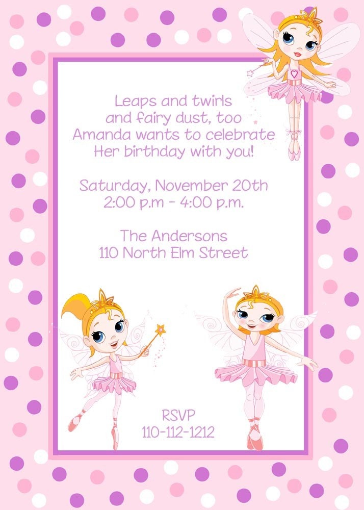 Ballerina Birthday