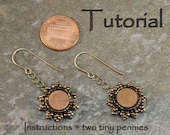 Tutorial and Two Tiny Pennies - Tiny two Cents Earrings