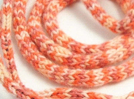 Tangle-Free  Earbud Cozy, Coral and Pink