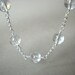 Rock Crystal Bubble Necklace in Sterling Silver