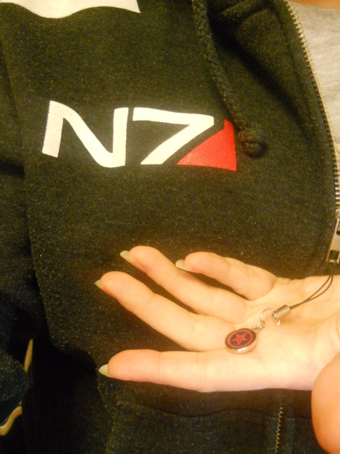 Mass Effect Inspired Cell Phone Charm, Keychain, Zipper Pull, Choose From 5 Different Styles