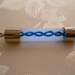 Glow in the Dark, UV Reactive Resident Evil Inspired Blue T Virus Capsule Pendant Necklace