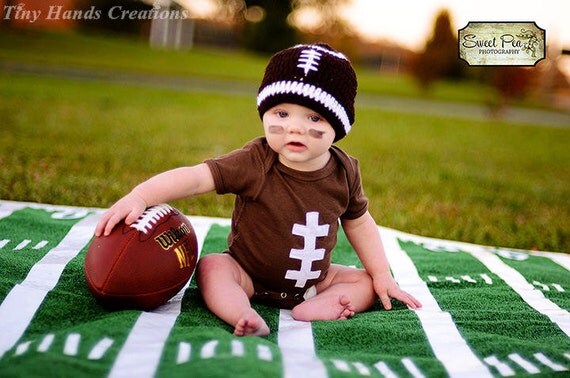 Boy Touchdown Football Onesie Set