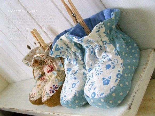 no 074 Bailey Baby Booties PDF Pattern