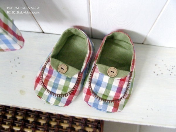 no 082 Micky Baby Moccasins Sewing PDF Pattern