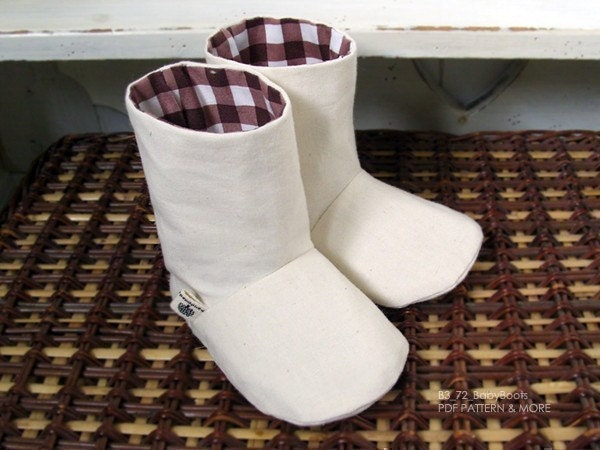 no 072 Charlie Baby Boots PDF Pattern