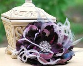 Pin / Comb / Clip Aubergine Dark Purple & Lavender. Big Day Sophisticated Holidays, Bride Bridal Bridesmaid, Floral Summer Trendy Etsy Gift