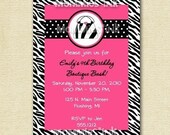 Purse Party Birthday Invite - PRINTABLE INVITATION DESIGN