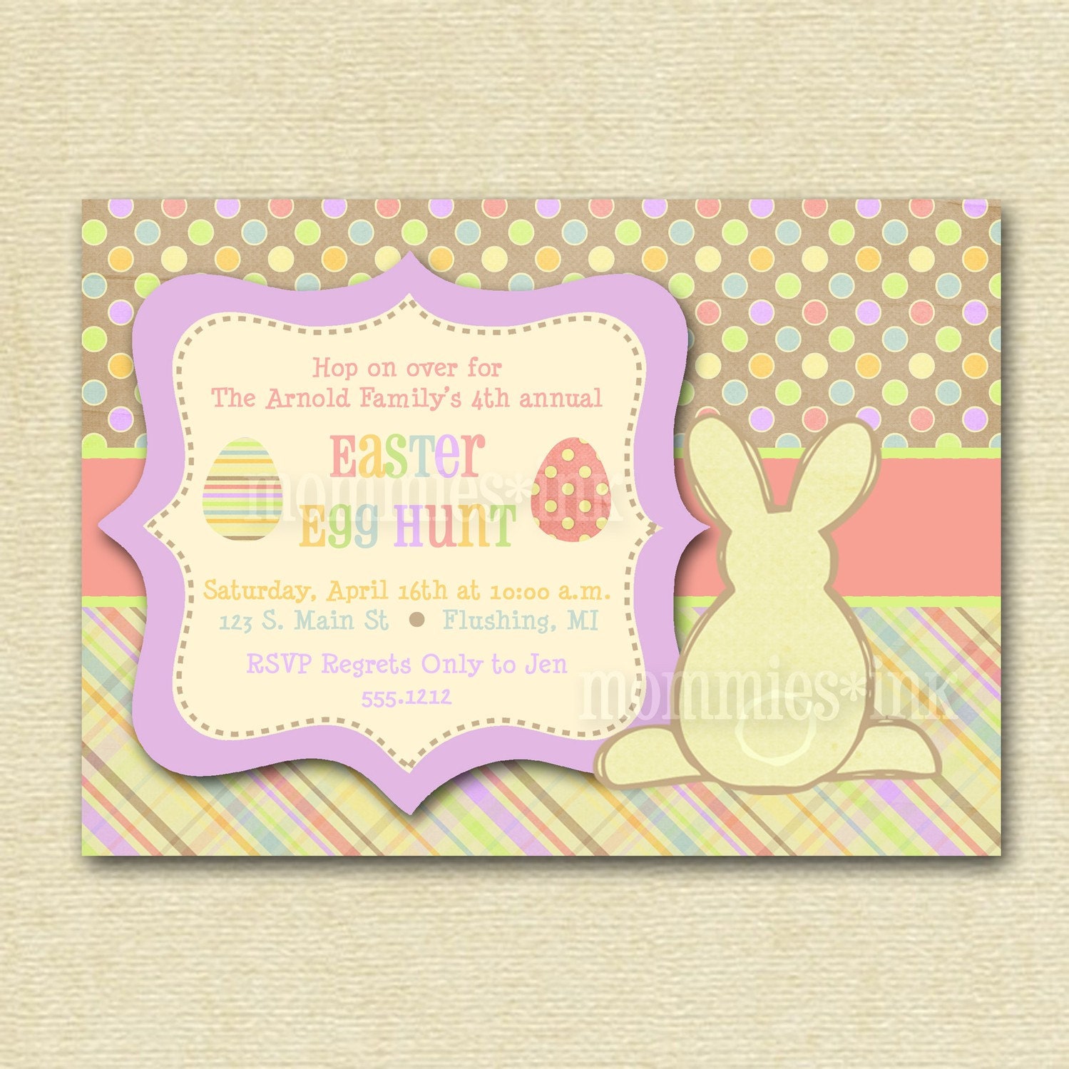 Easter Egg Hunt 2 Invitation - PRINTABLE INVITATION DESIGN Il_170x135