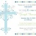 First Communion or Baptism Invitation (Boy) - PRINTABLE INVITATION DESIGN