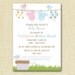 Clothesline Baby Shower Invitation - Boy, Girl or Twin Version - PRINTABLE INVITATION DESIGN