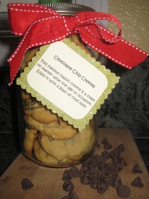 Fresh Baked Homemade Chocolate Chip Cookies Gift Jar Il_170x135
